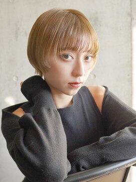 ラフィスヘアーレター 住道店(La fith hair letter) 【La fith】ハイトーンベージュ×ショートヘア