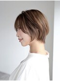 大人可愛い◎似合わせカットイメチェンフルバングショート