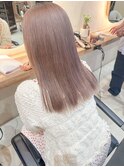 ミルクティーベージュハイトーンカラーケアブリーチダブルカラー