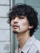 オルト(Altn) 大人の黒髪ミディアムロング波巻きパーマツイストスパイラルヘア