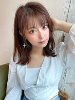 アフロート ディル(AFLOAT D'L)&nbsp;大人かわいい 2wayバング  グレージュ くびれヘア 髪質改善