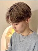 センターパートニュアンスパーマ韓国センター分け