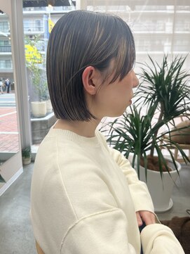 ハレル(Hareru) 切りっぱなしボブ ハイライト
