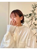 耳掛けボブ/コンパクトボブ/秋ブラウン