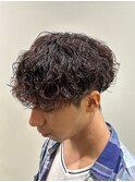 波巻きパーマ
