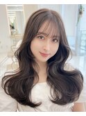 韓国 レイヤーカット 前髪