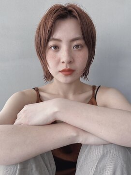 タス(tas) センターパートレイヤーボブ似合わせ顔周りカット顔まわり