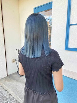 ヘアーメイク コラソン(hair make corazon) 1黒髪ボブルフネビージュ小顔ワンレンダークアッシュ