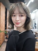 ソルトウォーター(SALT WATER) レイヤーカット/ブラウン/韓国ヘアー/ブリーチ/恵比寿/