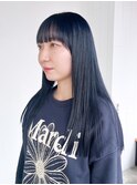 美髪ロング前髪カット_ba537682