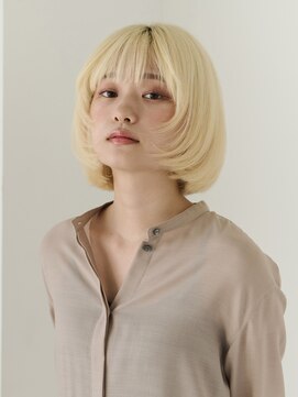 タヤ イオン新百合ヶ丘店(TAYA) 大人可愛い20代30代切りっぱなし外ハネナチュラルボブ