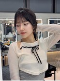 縮毛矯正・ストレート/くびれヘア/夏のヘアアレンジ