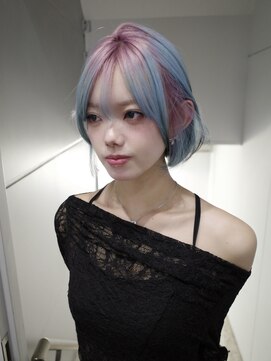 クペウ ローウェン(cope'u ROWEN) 渋谷/ウルフカット レイヤー デザインカラー ルーツカラー