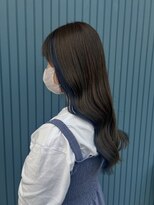 エル(elu.)&nbsp;インナーブルー×グレージュ透明感カラー