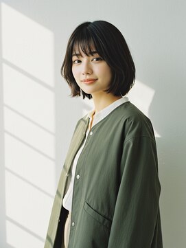 コトナ 越谷店 忙しい20代に人気!越谷の時短ショートボブ×オリーブグリーン
