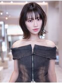 20代30代かわいい/顔まわりレイヤー/前髪/アンブレラカラー