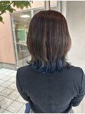 ブルーインナーカラー