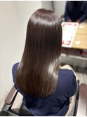 60代/セミロング白髪ぼかしで美髪レイヤースタイル【当日予約】