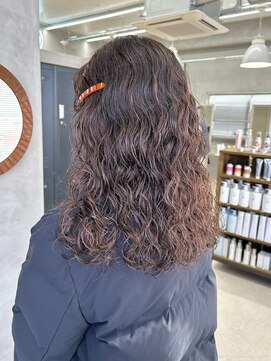 テトヘアー(teto hair) ロングウェーブパーマ　くるくるスパイラル