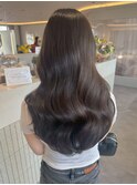 桑名ロングレイヤーカットハッシュカット透明感カラー重めロング