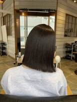 ラボヌールヘアーレーヴ 池袋店(La Bonheur hair reve)&nbsp;【池田】切りっぱなしボブ/高発色カラー/アッシュグレー