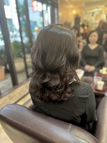 キャラ 池袋本店(CHARA) 常連のお客様を久しぶりにコテ巻き風パーマかけてみた!【貴也】