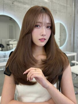 フォンズ(FONS) 上品韓国ヘアミルクティーベージュ