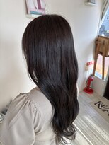 クラウン ヘア ラウンジ(CROWN hair lounge) 【クラウン】20代30代40代 うるツヤブラック×ゆるウェーブ