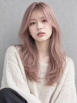トリニティ(trinity)&nbsp;ブリーチ×髪質改善 ピンクベージュ レイヤーカット豊見城