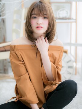 モッズヘア 越谷(mod's hair) レイヤーストレート小顔ミディアムレイヤーハッシュカットa