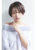 【melt】丸みのある大人ショートマッシュ×シースルーバング