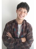 【長谷川】ナチュラルツーブロック　刈り上げ アシメバング 20代