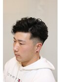 ツーブロック ハードパーマ