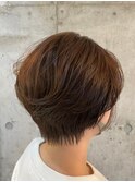 ACE  小顔ショートマッシュ　×   チョコレートブラウン