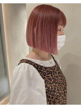 ユノ(juno) 【シオガマ】ミニボブとペールピンク＊