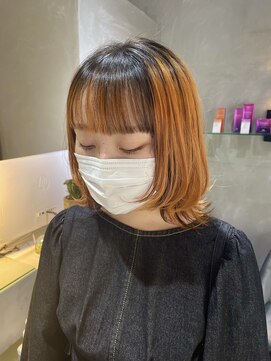 レックス 中野(rex) ウルフカット　ビビットオレンジ