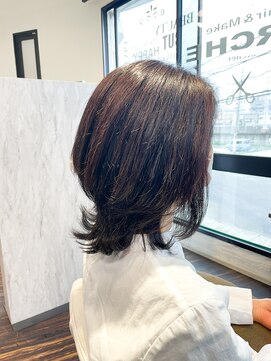 アトリエアルシュ(atelier ARCHE) 外ハネミディアム,ひし形レイヤー,ミディアムウルフレイヤー