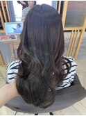 ラベンダーグレージュ／艶カラー