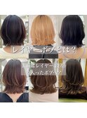 ウルフボブ/レイヤーボブ/外ハネボブ/ボブウルフ/ミディアム