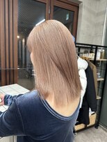 ソルトウォーター(SALT WATER)&nbsp;ピンクベージュ　ベージュカラー　ブリーチあり