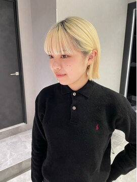 リアン バイ キートス(Lien by kiitos) ぷっつり質感可愛いボブ/ワイドバング/似合わせ前髪カット