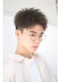 ツーブロック束感人気アップバング