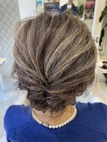 エフエフヘアー(ff hair) back style☆白髪ぼかしハイライトカラーvol.834