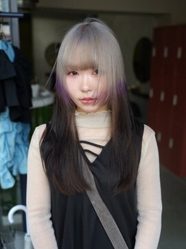 クペウ ローウェン(cope'u ROWEN) 渋谷/ウルフカット  デザインカラー ルーツカラー エンドカラー