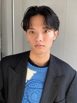 【ステップボーンカット】メンズセンターパート