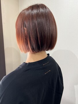 グルグル 新小岩店(GULGUL) ミニボブ×レッドブラウン