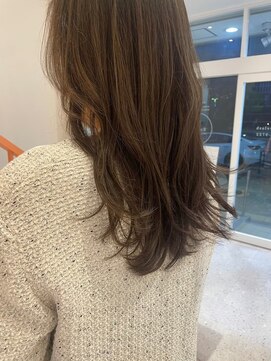 ジーナ 船橋(Zina) 髪質改善*ロングレイヤーグレーベージュ*美髪【Zina船橋】