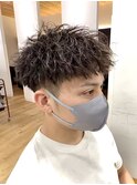 フェザーマッシュツイストパーマメンズカットメンズサロン眉毛