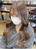 #ミルクティーブラウン#エクステ#シールエクステ
