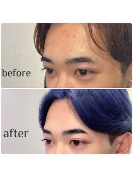ロク 高田馬場(lok) ストレート眉毛【高田馬場　眉毛Wax出来るヘアサロン　lok】